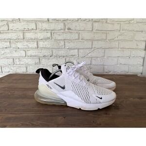 Nike Air Max 270 White Black Sneakers Athletic Shoes Mens US 12 AH8050-100